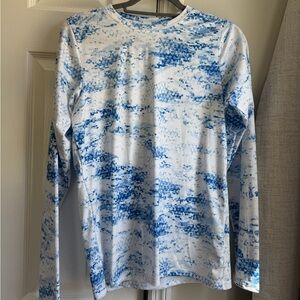 Columbia Blue and White Patterned Shirt
